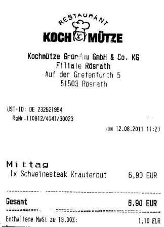 evfl H�ffner Kochm�tze Restaurant